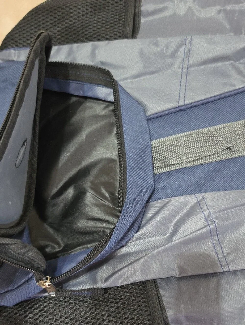 Navy and Gray Backpack - Everyday Travel Bag